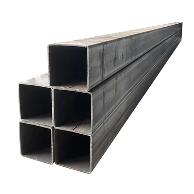 أنابيب فولاذية غير ملحومة من الصلب الكربوني الأسود الملحومة أنابيب مربعة / أنبوب فولاذي مستطيل