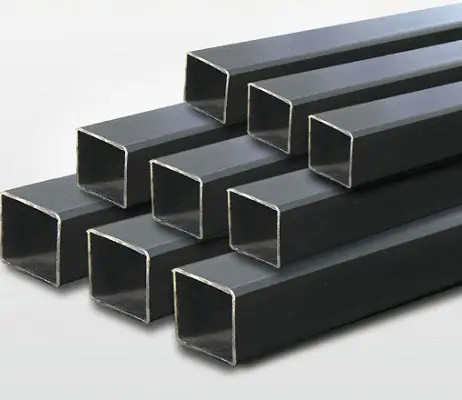 أنبوب فولاذي مجلفن ASTM A500 مواسير فولاذية مربعة ملحومة بمسحوق أسود
