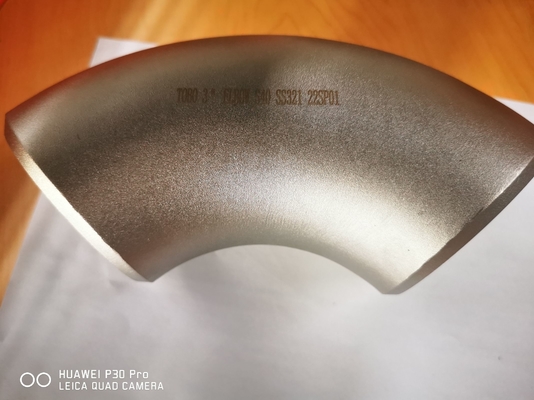 وصلات مواسير من سبائك النيكل والصلب 90D BW Elbow Incoloy800H منحنى نصف قطر قصير