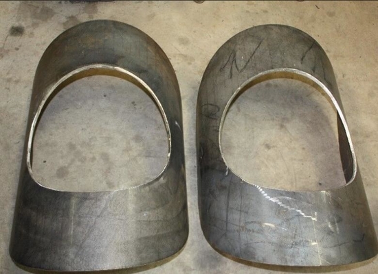 تركيبات أنابيب الصلب الكربوني R Pad 45 STD-SCH20 ASTM A516 Gr. 70 24 × 12 &quot;تركيبات الأنابيب