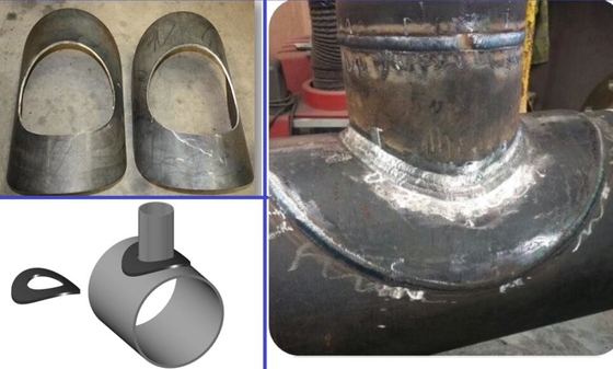 كربون فولاذ مواسير تركيب أنبوب فرع تسليح وسادة 90 STD-SCH20 ASTM A516 Gr. 70 50 × 12 بوصة