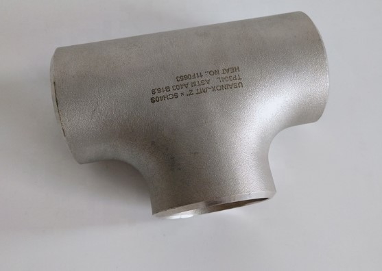 مواسير الفولاذ المقاوم للصدأ المزدوجة BW Equal Tee UNS S31803 ASME B16.9 SCH10S