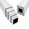 قابلية متعددة الاستخدامات ، سهلة التصنيع 6063-T5 ASTM B241 أنبوب سبيكة الألومنيوم 50x50mm أنبوب مربع x 2mm WT 5.8m