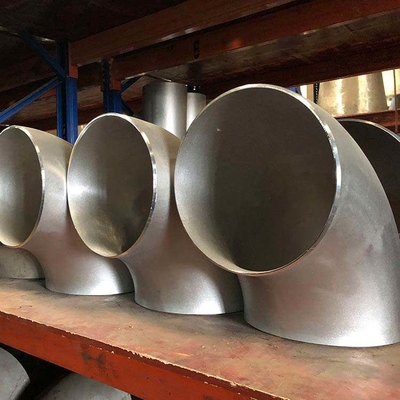مواسير الفولاذ المقاوم للصدأ المزدوجة A182 Gr.F51 BW Elbow SCH80 90D