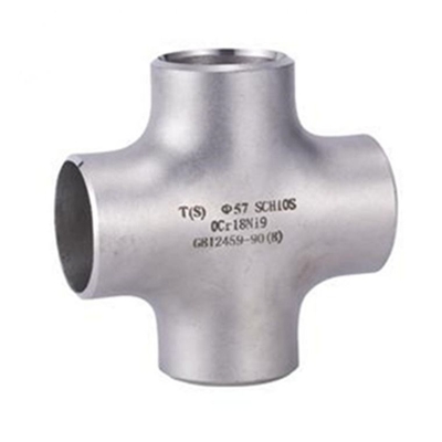 تجهيزات أنابيب الفولاذ المقاوم للصدأ دوبلكس سوبر BW Cross Tee UNS S32750 ASME B16.9 SCH10
