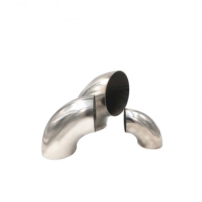 UNS S31803 مواسير فولاذية مقاومة للصدأ مزدوجة الكوع نصف قطر قصير منحنى SCH40 ASME B16.9 90D