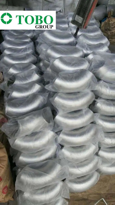 تجهيزات أنابيب الفولاذ المقاوم للصدأ A403 WP304L BW الكوع 1 "SCH10S 90D / 180D ASME B16.9