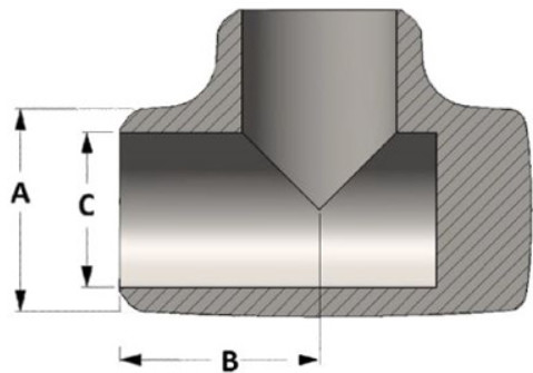 وصلات لحام تناكبي غير ملحومة مقاس 8 "X8" SCH-80S Hastelloy C22 ASME B16.9 مواسير