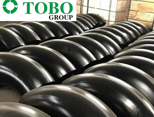 طويل نصف قطرها الانحناء بعقب لحام مواسير الكربون الصلب BW الكوع A420 WPL6 1 1/2 "SCH40
