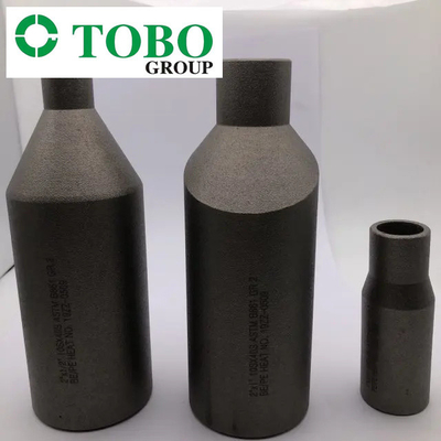 وصلات مواسير من سبائك التيتانيوم ASTM B363 Ti Gr7 2 `` x 1 '' SCH10S x SCH40S حلمة من سبائك التيتانيوم