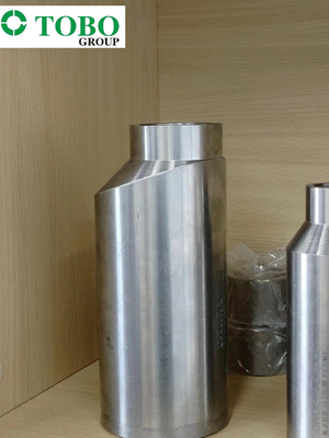 وصلات مواسير من سبائك التيتانيوم ASTM B363 Ti Gr7 2 `` x 1 '' SCH10S x SCH40S حلمة من سبائك التيتانيوم