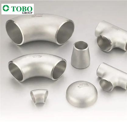 تجهيزات أنابيب الفولاذ المقاوم للصدأ BW Elbow 45 ° 1 1/2 '' 316L ASME B16.9