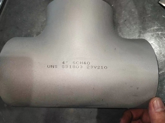 وصلات مواسير دوبلكس فائقة تساوي المحملة BW ASME B16.9 SMLS 4 &quot;تركيبات SCH40S