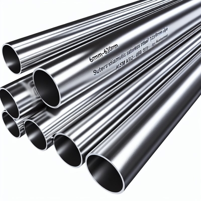 أنابيب من الفولاذ المقاوم للصدأ ذات قطر خارجي 6mm-630mm مع معالجة ASTM A312 القياسية والتصليح