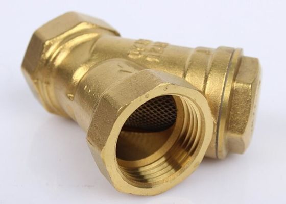 تي أنبوب Y نوع DN25 النحاس والنيكل 45 درجة Y فرع تركيب الأنابيب الجانبية المحملة الخيوط تركيبات ANSI ASME