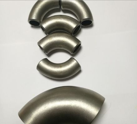 SS316L تركيب أنابيب الفولاذ المقاوم للصدأ ASME B16.9 90 درجة كوع الأنابيب