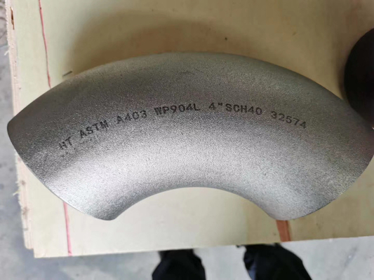 ASTM B466 UNS C70600 مواسير شظية نصف قطرها 90 درجة الكوع
