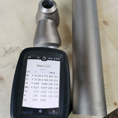 المخفض المتراكز SMLS مواسير SB366 UNS N06022 C22 SCH160 الحجم 3 "X 2"