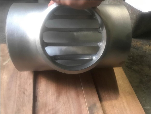 ASTM B16.9 مزدوج أنابيب الفولاذ المقاوم للصدأ قضيب الإنطلاق UNS S31803 / 2205 6 '' X 6 '' SCH80