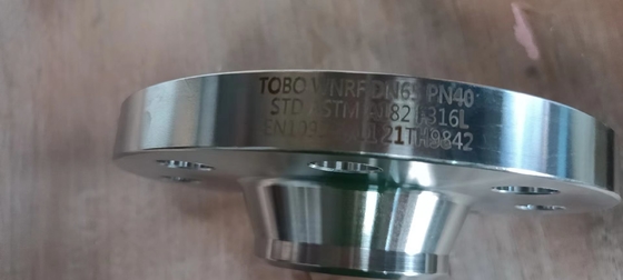 تجهيزات أنابيب الفولاذ المقاوم للصدأ WNRF PN16 DN40 STD ASTM A182 F316L Flanges