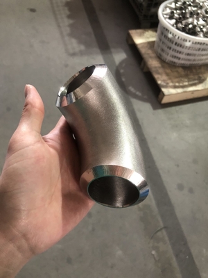 سوبر دوبلكس الفولاذ المقاوم للصدأ مواسير الفولاذ UNS S32750 ASME B16.9 90D الكوع طويل الشعاع بيند