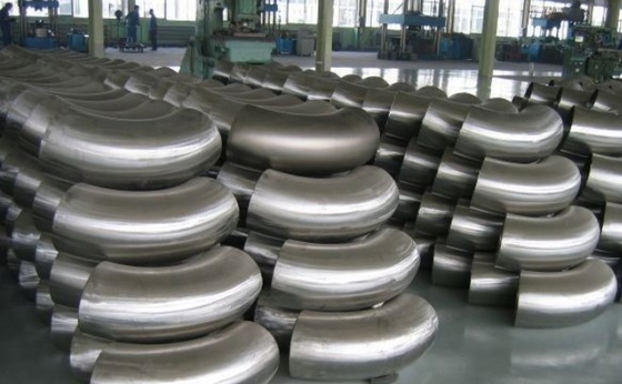 تركيبات اللحام بعقب من سبائك النيكل والصلب كوع N08825 180D طويل نصف قطر الانحناء