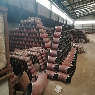 A234 WP5 مواسير فولاذية 90 درجة كوع LR غير ملحوم من الفولاذ الكربوني كوع / كوع من سبائك الصلب / ثني الأنابيب