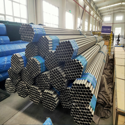 ASTM B338 3.5 بوصة 4 بوصة GR1 GR2 GR5 GR7 GR9 TA1 TA2 TA7 TA9 أنبوب عادم من سبائك التيتانيوم غير الملحوم