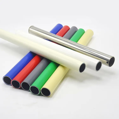 28MM العاج الأنابيب PE / ABS المغلفة أنابيب الصلب المدرفلة على البارد أنابيب الصلب الأمن المجلفن