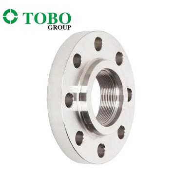 ASTM A182 Gr F55 ASME / ANSI / ASA B16.5 SS فلنجة صفيحة ملولبة