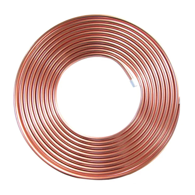 أنبوب لفائف نحاسية غير ملحومة C10100 C11000 C12200 3 مم 15 متر أنبوب نحاسي فولاذي ملف دائري