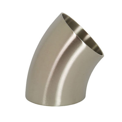 المعدن النيكل سبائك Inconel 600 الجودة العالية 45 درجة مؤخرة لحام الكوع ASME B16.9 1 إلى 24 بوصة الفضة