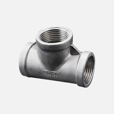 أدوات الأنابيب من الفولاذ المقاوم للصدأ المزدوجة ذات الخيوط المستقيمة Tee A182 F51 ASME B16.11