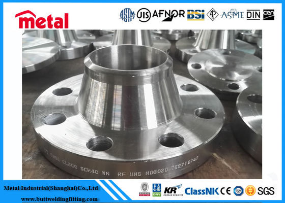 UNS N08020 تجهيزات أنابيب سبائك النيكل لحام الرقبة شفة WN RF 3 `` SCH 40150 #