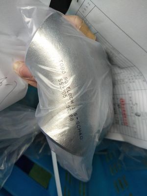 ASTM A234 90 درجة LR 8 '' النيكل سبائك الكوع الأنابيب المناسب Sch80 جولة رئيس الكود