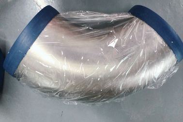 سوبر دوبلكس الفولاذ المقاوم للصدأ الأنابيب والتجهيزات UNS S32750 SCH 80S 6 بوصة 90 درجة الكوع