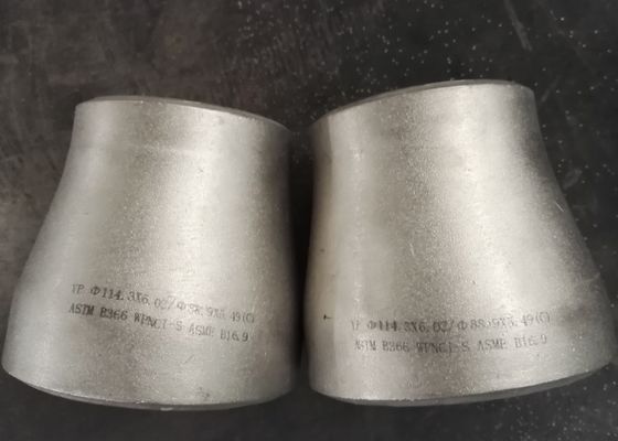 SCH40 ASTM B366 WPNCI مخفض اللحام المتحد المركز غير الملحوم