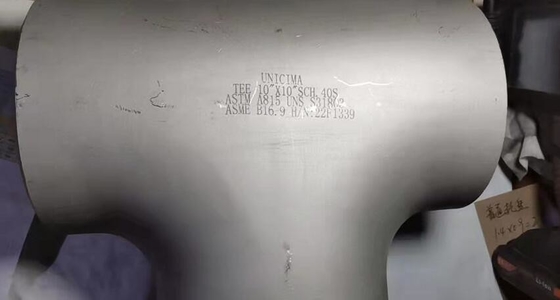 لحام تناكبي غير ملحوم مستقيم 10 بوصة * 10 بوصة SCH-40S ASTM A403-WP316 / 316L ASME B16.9