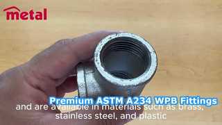تركيبات الأنابيب غير الملحومة ASTM A234 WPB عالية الجودة