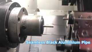 أنبوب ألومنيوم أسود سلس عالي الدقة